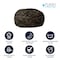 Flash Furniture Bean Bag Chair, 42 in W 42" L 19" H DG-BEAN-LARGE-CAMO-GG - alternate 3